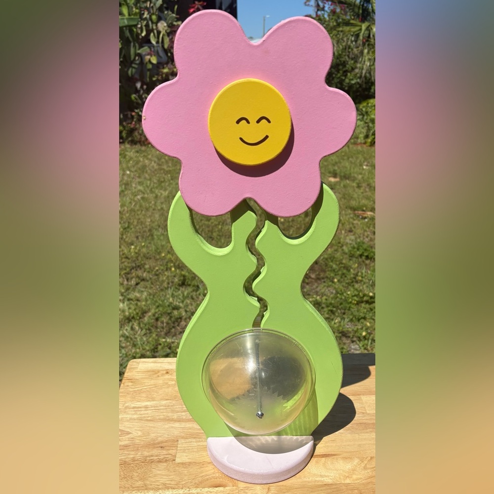 Big Belly Bank Daisy wooden painted piggy bank money saving kids bank handmade